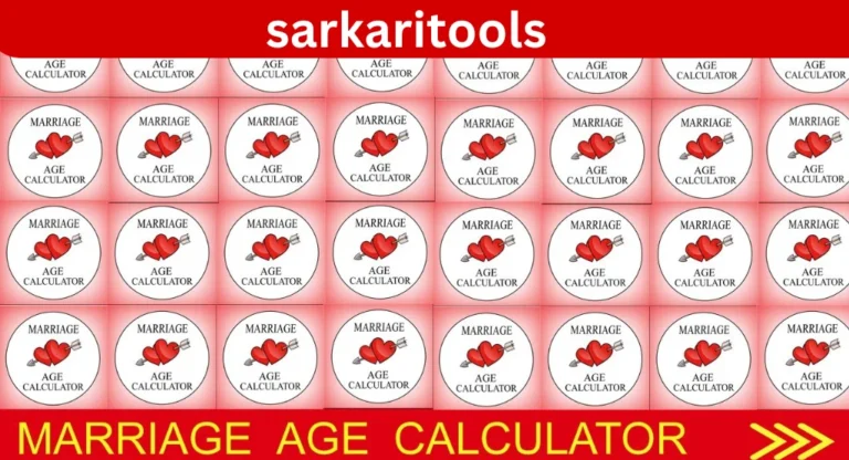 Marriage Age Calculator